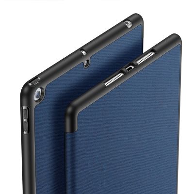 3. Dux Ducis Domo Hülle mit Klappe und Smart Sleep für iPad 7/8/9 10,2'' – blau