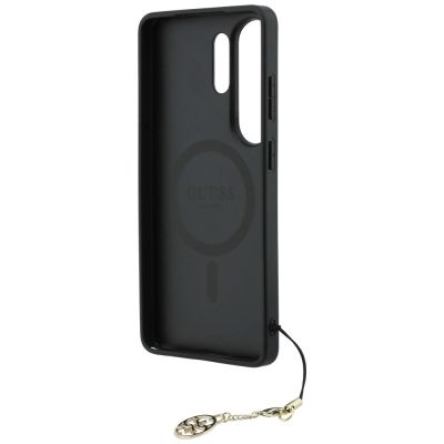 6. Guess 4G Classic Logo Charm MagSafe Hülle für Samsung Galaxy S26 Ultra – Braun