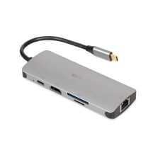 IBOX HUB USB IUH3RJ4K USB 3.2 LAN HDMI 4K PD100W