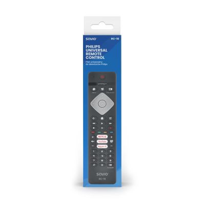2. SAVIO Universalfernbedienung/Ersatzfernbedienung für Philips TV, Smart TV, RC-16