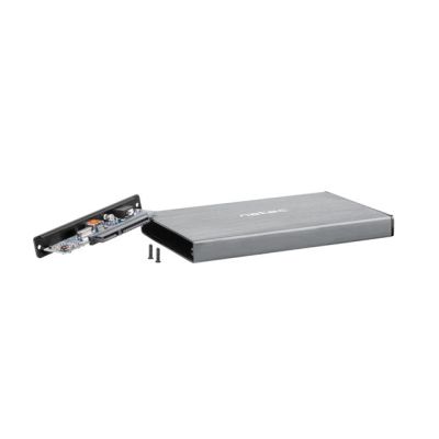 6. NATEC Rhino Go NKZ-1281 Festplattengehäuse (2,5"; USB 3.0; Aluminium; Grau)