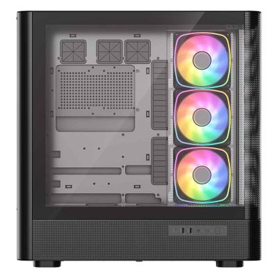 4. MODECOM VOLCANO AQ 500 ARGB MIDI SCHWARZES GEHÄUSE