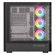 4. MODECOM VOLCANO AQ 500 ARGB MIDI SCHWARZES GEHÄUSE