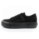 11. Lee Cooper Damen Sportschuhe Stoff Plateau Sneakers schwarz