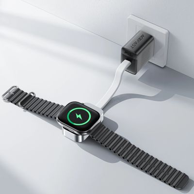 7. Acefast E21 5W Kabelloses Ladegerät für Apple Watch - Silber