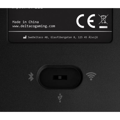 8. Deltaco Gaming GAM-100-DE Tastatur USB + RF Wireless + Bluetooth QWERTZ Deutsch Schwarz