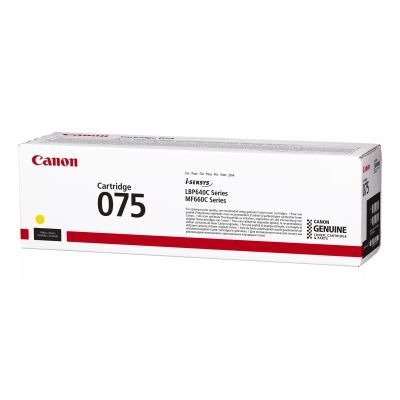 9. Canon 075 Tonerkartusche, 1 Stück, Original, Gelb