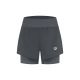 Rogelli Damen-Shorts 2in1 ESSENTIAL grau XL