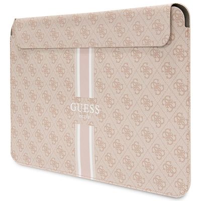 2. Guess 4G Printed Stripes Hülle für einen 16-Zoll-Laptop – Rosa