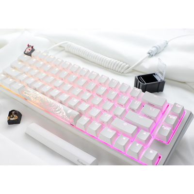 10. Ducky One 3 Classic Pure White SF Gaming-Tastatur USB Deutsch Weiß