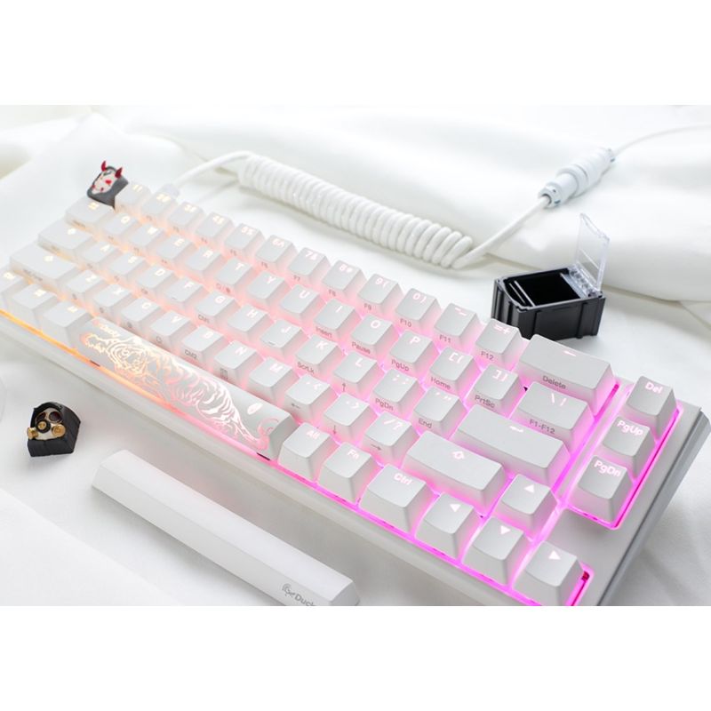 10. Ducky One 3 Classic Pure White SF Gaming-Tastatur USB Deutsch Weiß