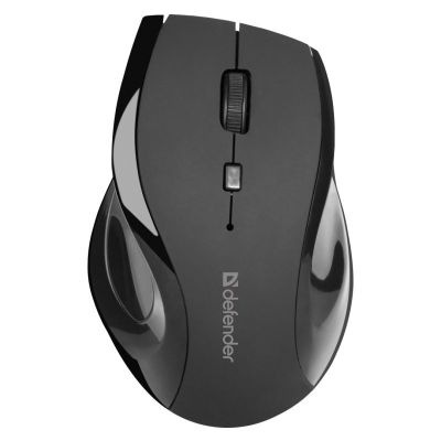 2. DEFENDER Kabellose Maus ACCURA MM-295 RF Schwarz Optisch 1600 DPI 6P 52295