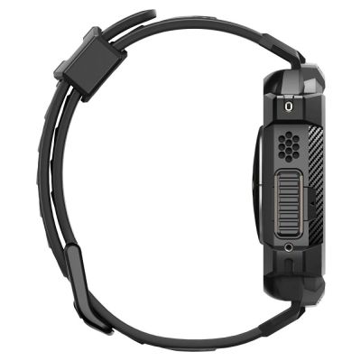 7. Spigen Rugged Armor Pro Gehäuse mit Armband für Apple Watch Ultra (49 mm) – Schwarz