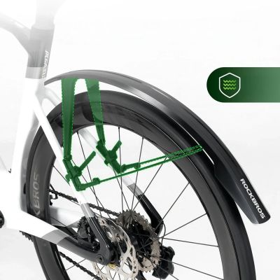5. Rockbros FK-892 Offroad-Fahrradschutzbleche, verstellbar – Schwarz