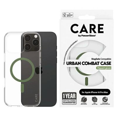 CARE by PanzerGlass Flagship Case iPhone 16 Pro Max 6,9" grün/grün MagSafe 1372