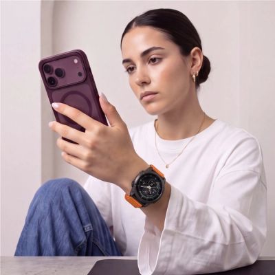 4. Tech-Protect Nylon Pro Armband für Garmin Fenix 5X / 5X Plus / 6X / 6X Pro / 7X / 8 / 8 Pro / 9 / 9 Pro (51 mm) – Orange
