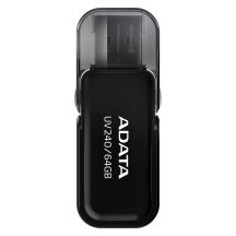 ADATA UV240 AUV240-64G-RBK USB-Stick (64 GB; USB 2.0; schwarz)