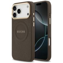 Guess Peony Hot Stamp MagSafe Schutzhülle für iPhone 18 Pro Max / 17 Pro Max – Braun