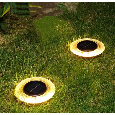 24. Solar-Scheibenlampe mit 28 LEDs zur Boden- oder Wandmontage