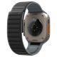 3. Spigen Athlex Air M Armband für Apple Watch 44 / 45 / 46 / 49 mm – Schwarz und Grau