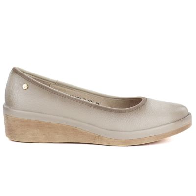 2. Beige Keilschuhe für Damen, Modell Vinceza 39987