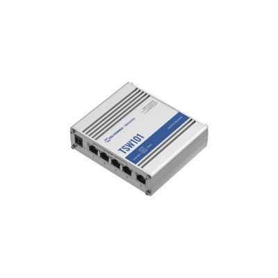 5. Teltonika TSW101 Gigabit Ethernet (10/100/1000) PoE-Unterstützung Metallic