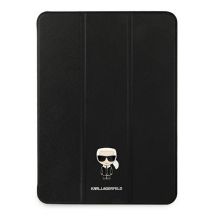 Karl Lagerfeld Saffiano Ikonic Karl Case für iPad 11" Pro 2021 – Schwarz