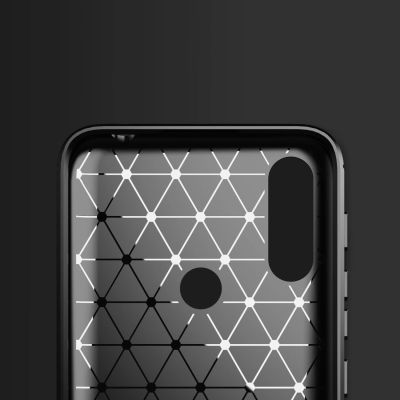 4. Carbon Case Flexible Schutzhülle Motorola Moto E7i Power schwarz