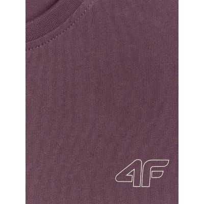 14. Normales, einfarbiges T-Shirt (2er-Set) für Kinder 4F 4FJRAW25TTSHU3157-92S