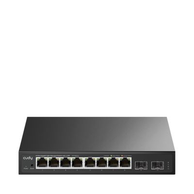 Cudy 8-Port Gigabit Easy-Managed Switch mit 2 SFP, GS108ES2 1.0 Managed L2 Gigabit Ethernet (10/100/1000) Schwarz