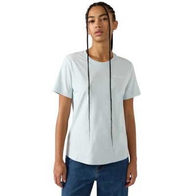 Champion Damen Kurzarm-T-Shirt, Himmelblau 118408 BS224