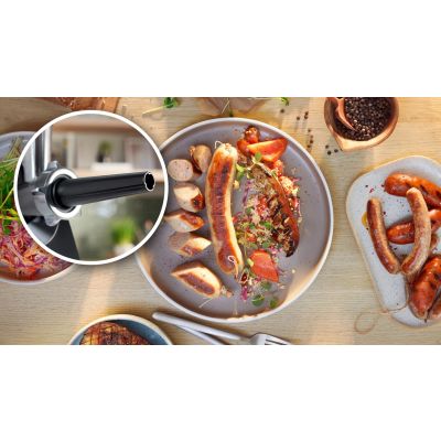 10. Bosch Series 4 MFWS450B Fleischwolf (1900W; schwarz)