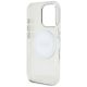 7. Guess IML Metal Colored Circle Classic Logo MagSafe Hülle für iPhone 16 Pro - Weiß