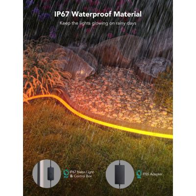 5. Govee H61A8 Outdoor-Neon-LED-Streifen, 10 m, mit WLAN, Bluetooth und RGBIC