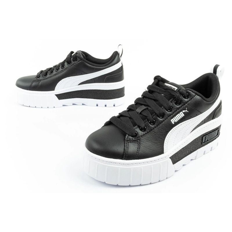 8. Puma Mayze Damen Sportschuhe Sneakers Plateau schwarz weiß modisch