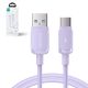 2. Joyroom Multi-Color Series A14 USB-A/USB-C 3A-Kabel 1,2 m – Lila