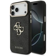 Guess 4G Big 4G Classic Logo Hülle für iPhone 17 Pro Max / 18 Pro Max – Schwarz und Gold