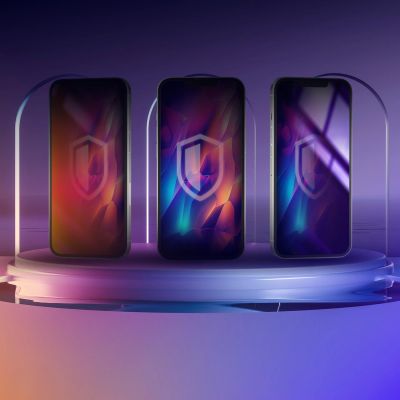2. 3mk Rainbow Privacy gehärtetes Glas für Apple iPhone 15 Pro Max