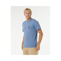 Herren RIP CURL Vaporcool Search Stack T-Shirt Blau
