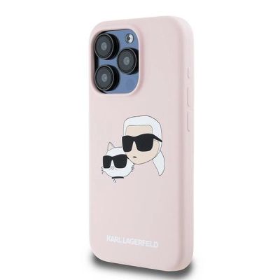 2. Karl Lagerfeld Silikon Karl&Choupette MagSafe Case für iPhone 15 Pro Max - Pink