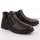 2. Herren-Winterstiefeletten mit Fellfutter und Reißverschlüssen, braun VanHorn AN71309