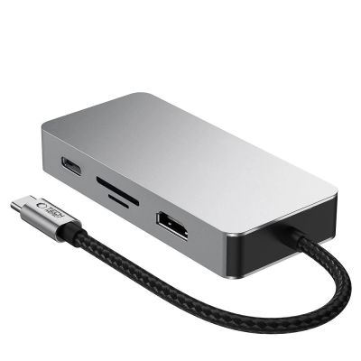 3. Tech-Protect HB05 HUB 9in1 Adapter USB-C + USB2.0 + USB3.0 + HDMI 4K 60HZ + SD / TF + PD100W + RJ45 - Grau