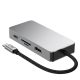 3. Tech-Protect HB05 HUB 9in1 Adapter USB-C + USB2.0 + USB3.0 + HDMI 4K 60HZ + SD / TF + PD100W + RJ45 - Grau