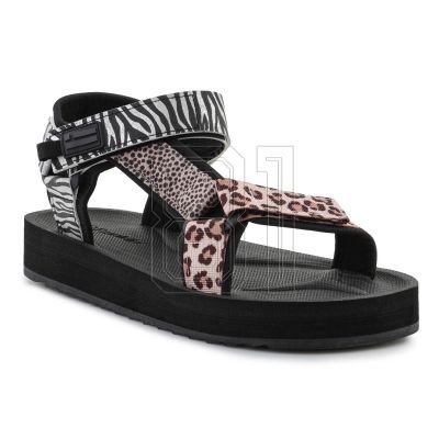 6. D. Franklin Forest High Strips Animal Print W Sandalen DFSH404002-ABLA