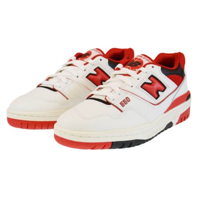 3. Lifestyle-Schuhe New Balance 550 Weiß-Rote Sneaker - BB550SE1