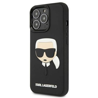 2. Karl Lagerfeld 3D Rubber Karl's Head Case für iPhone 13 Pro / iPhone 13 - Schwarz