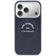 3. Karl Lagerfeld MagSafe Hülle mit geprägtem offenem Ring und RSG-Logo für iPhone 18 Pro / 17 Pro – Blau