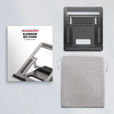 9. Axagon STND-L Laptopständer Notebookständer Grau 40,6 cm (16")