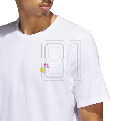 5. Adidas Lil Stripe Spring Break Graphic Kurzarm-Basketball-T-Shirt M IC1868