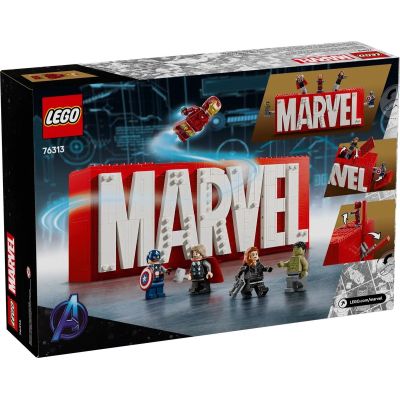 2. LEGO MARVEL SUPER HEROES 76313 MARVEL Logo mit Minifiguren
